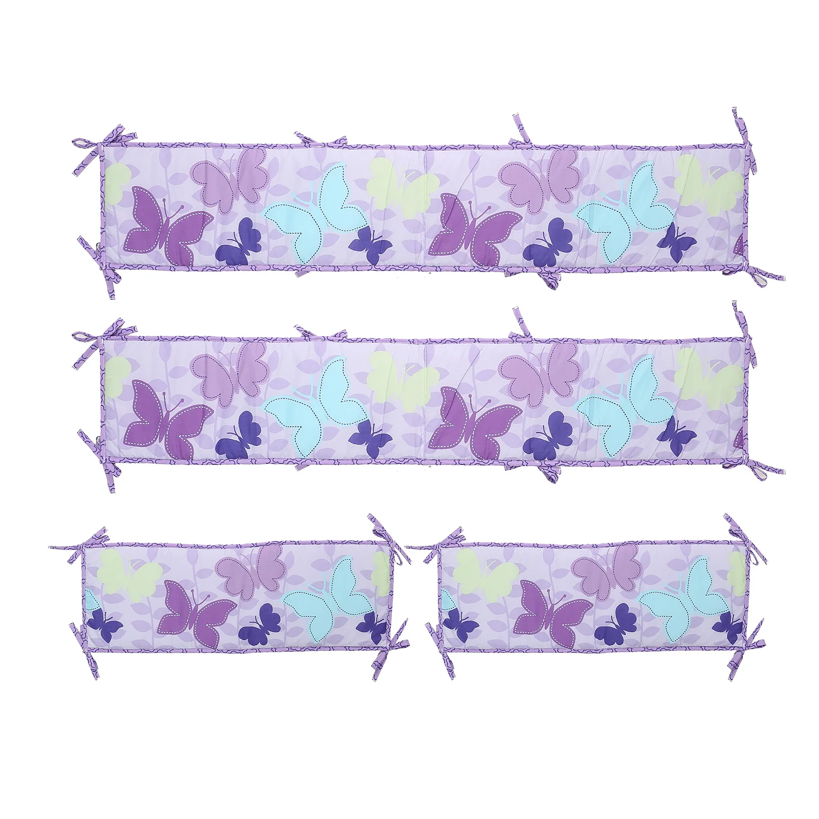 

4Pcs Baby Nursery Infant Bed Cotton Thicken Bumper Crib Liner Around Cushion Cot Protector Pillows Newborns Room Bedding Decor