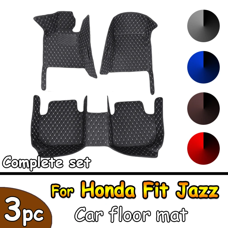 

Автомобильные коврики для Honda Fit Jazz Hybrid GP5 GP6 2014 ~ 2020, водонепроницаемые защитные напольные коврики, автомобильные аксессуары