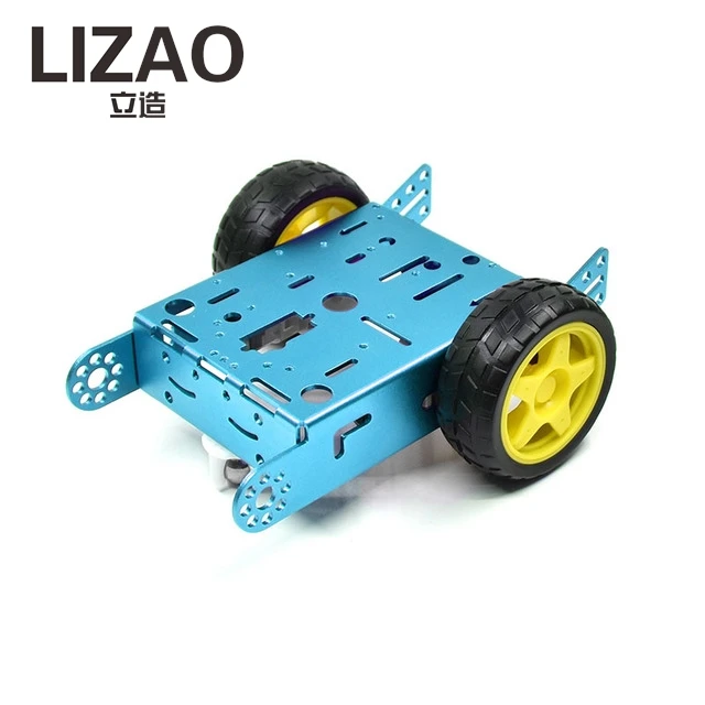 LIZAO 2WD Алюминиевый шасси для умного робота-автомобиля, обучающий набор для самостоятельной сборки, новая модель MBOT (art.: 3920da0ead54a) - 3920da0ead54a