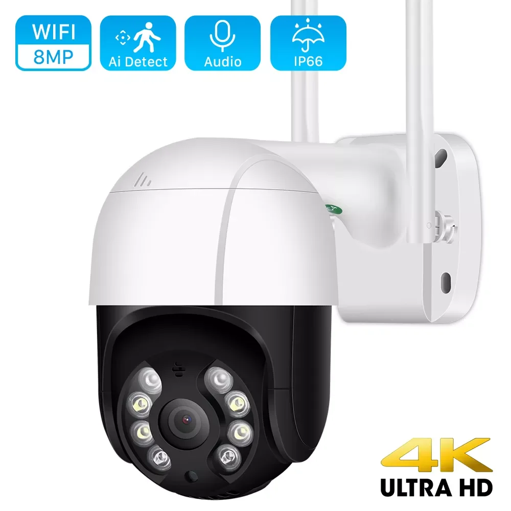 

NEW2023 4K 8MP 5X Zoom PTZ Camera IP Outdoor WiFi Camera HD 5MP 3MP Auto Tracking Video Surveillance CCTV Security Camera P2P IC