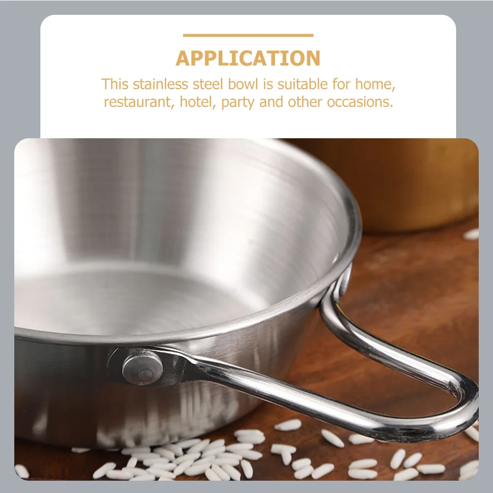 Корейский горшок миска для приправ чашки риса с ручкой миски крема из