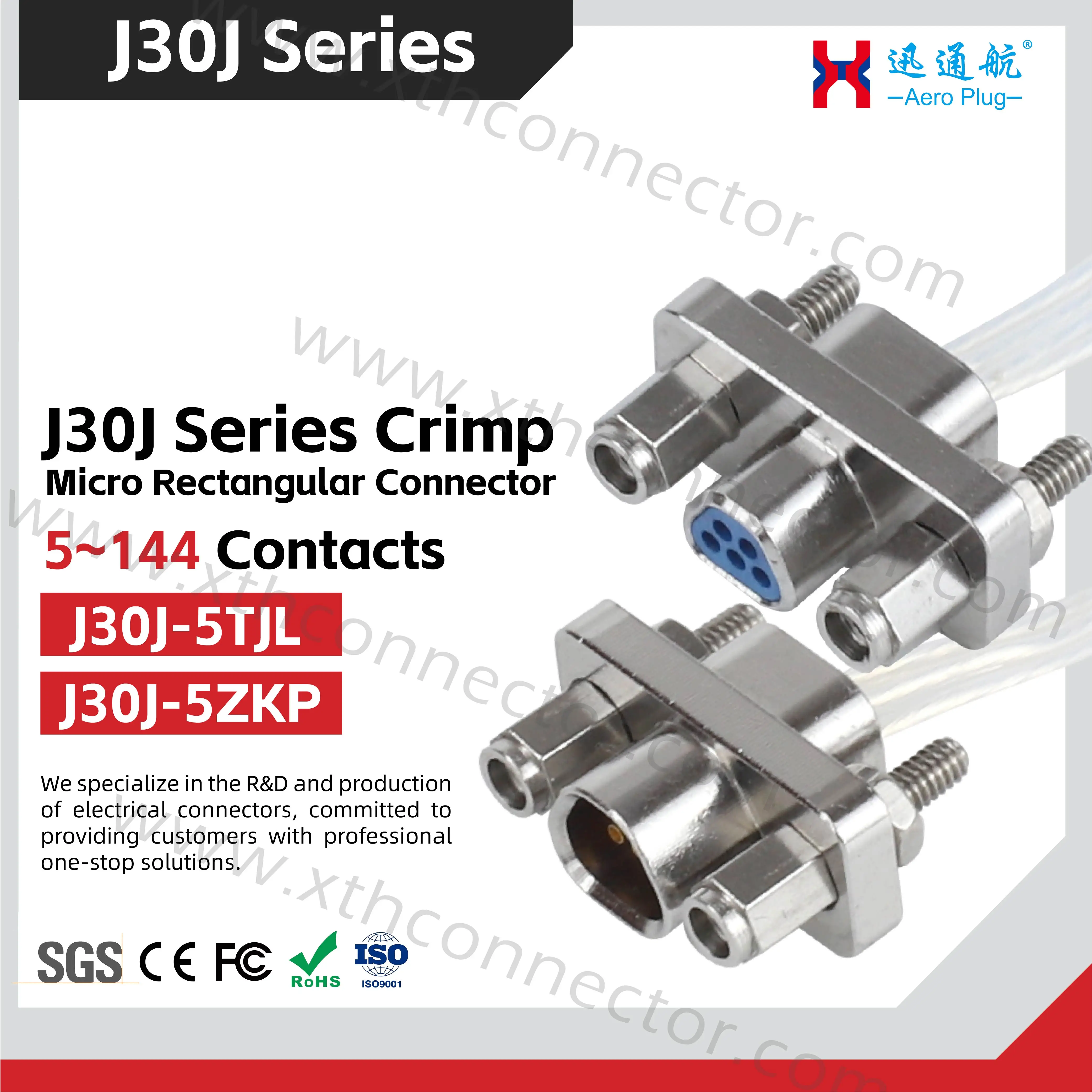 Фото Прямоугольный разъем J30J, микро-разъем D-типа J30J-5TJL/ZKP, штекеры и гнезда 38513 с 5 контактами №1