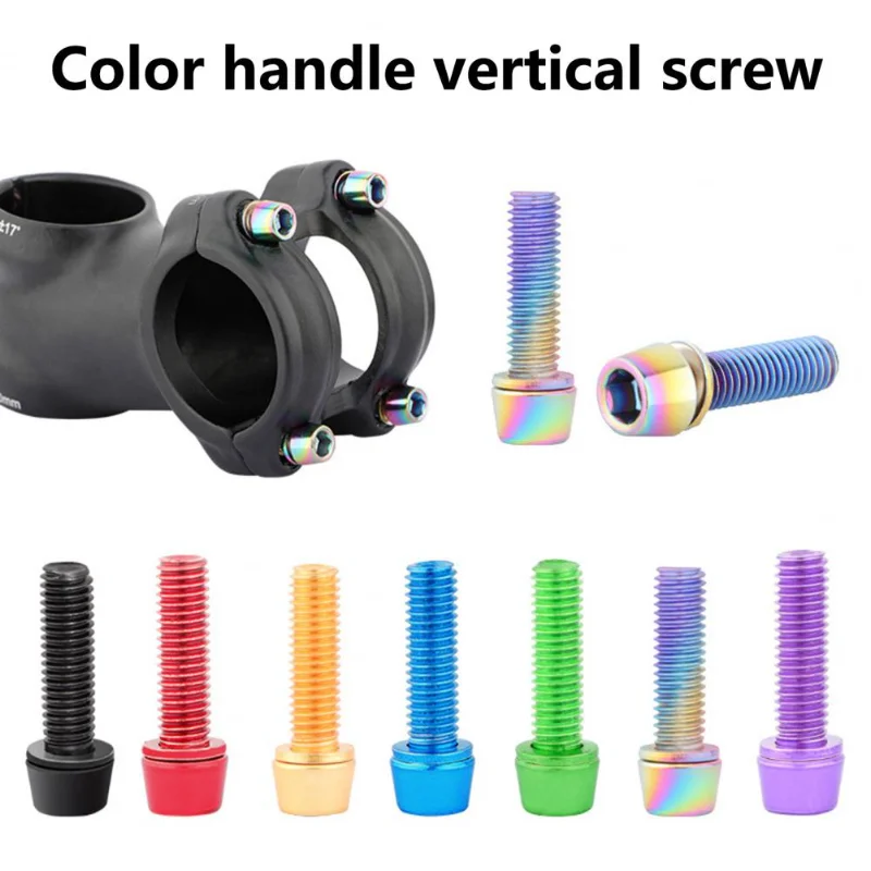 

6 шт./набор, разноцветные винты из титанового сплава для руля
