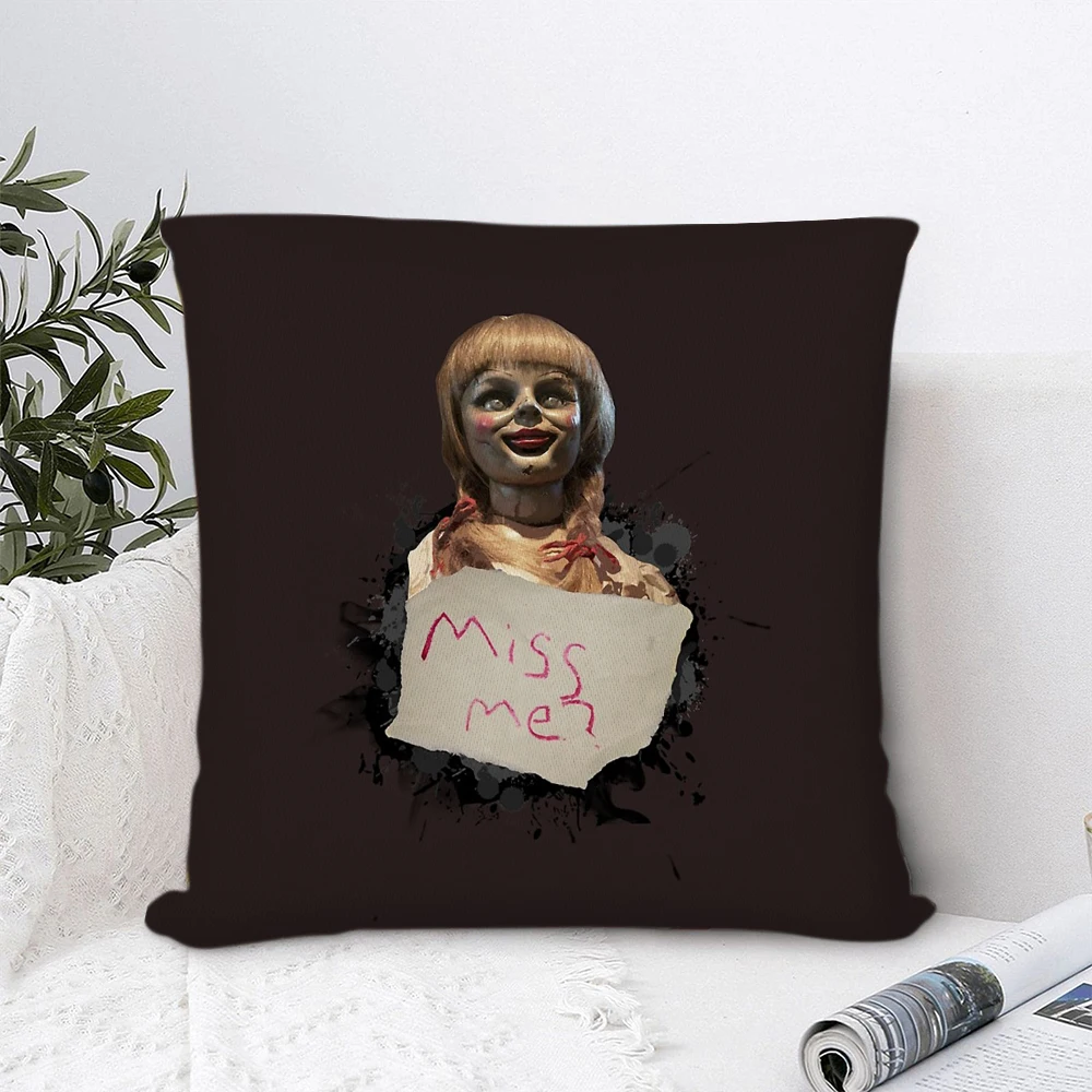 

Annabelle the Doll Pillow Cover Decorative Pillows for Sofa Bedroom Pillow Cases Home Decor Cushion Covers 45*45cm