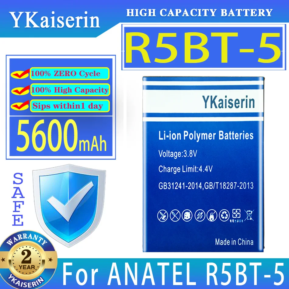 

YKaiserin 5600mAh Replacement Battery For ANATEL R5BT-5/For OUKITEL C23pro C23 pro Mobile Phone Batteries