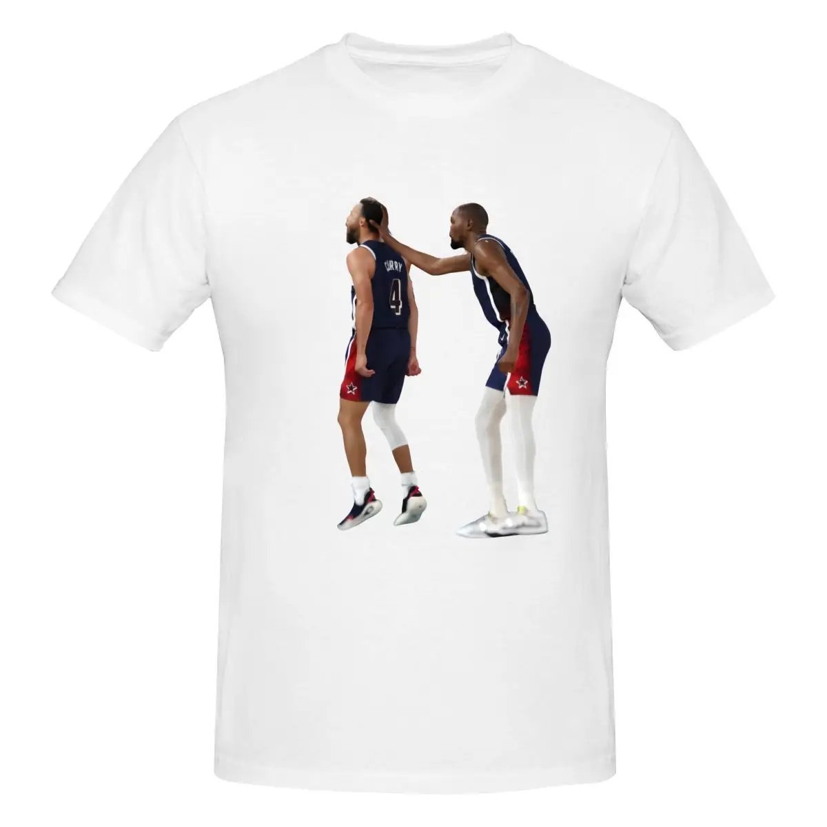Steph-Curry Kevin-Durant Luxury T Shirts for Men Summer Print Shirt Cotton High Quality Clothing Streetwear S-6XL