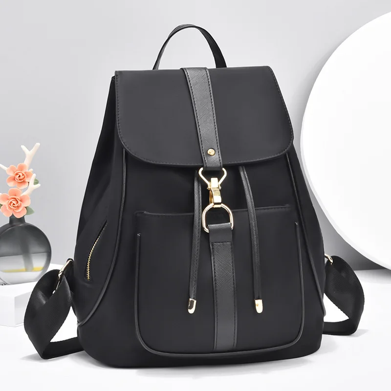 

Новинка 2022, модный рюкзак из ткани Оксфорд, вместительный женский рюкзак на шнурке, водонепроницаемая школьная сумка