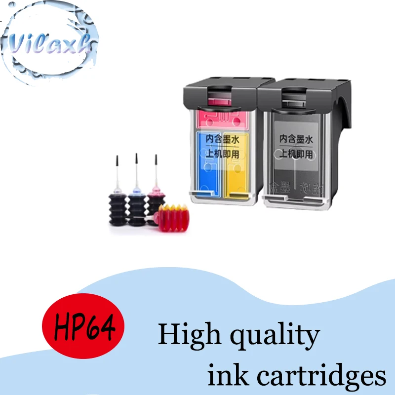 Vilaxh для HP64 многоразовая фотография принтера HP 64 xl 64xl Envy 7800 7820 7158 7164 7855 7864 6252 6255