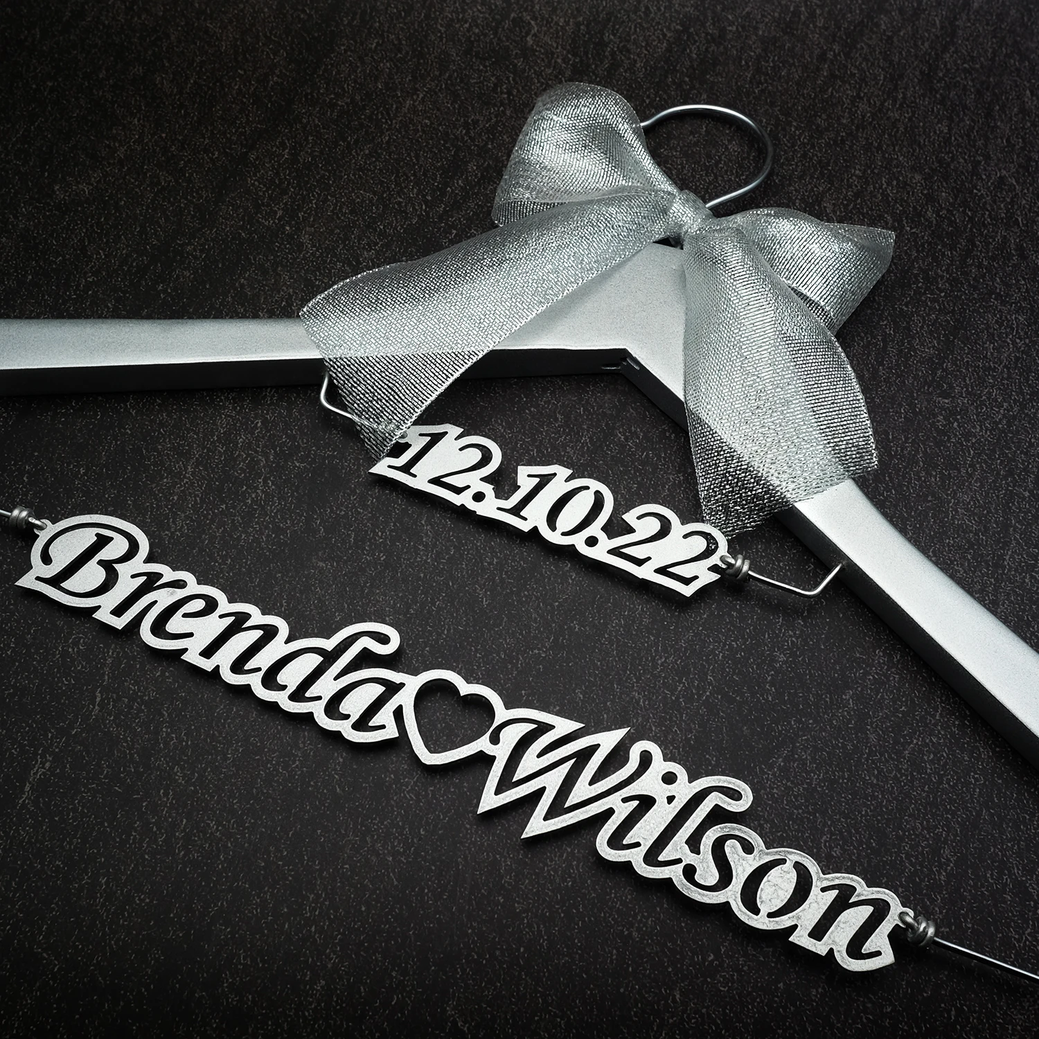 

Personalized Wedding Hanger Custom Bridal Dress Hanger Wood Hangers With Bow Wedding Decoration Customized Bridal Shower Gift