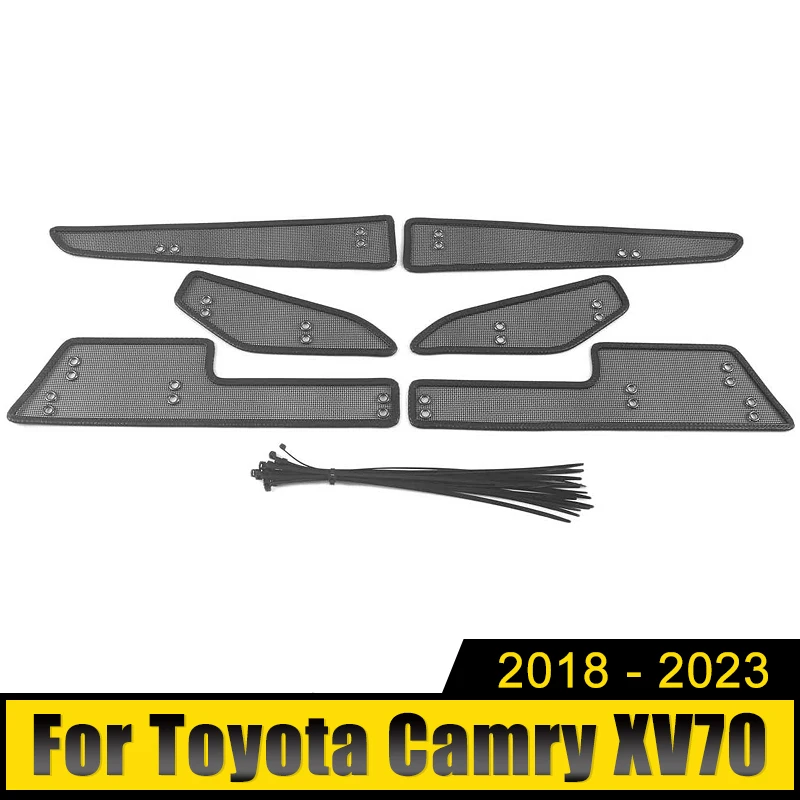 

Car Accessories For Toyota Camry XV70 2018-2021 2022 2023 Stainless Front Racing Grille Insect Screen Body Protection Cover Net