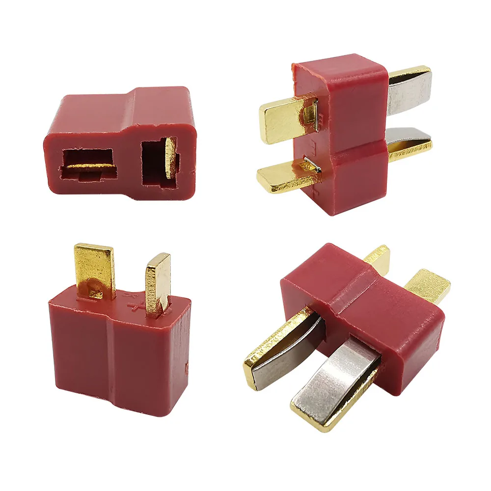Красный Т-образный разъем штекер гнездо T-образные разъемы Deans для DIY RC LiPo батарея