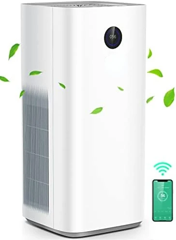 

Smart Air Purifiers for Home Large Room Up to 3576 sq. Ft, True HEPA Air Filter WiFi Alexa Remote Control, Quiet Air Cleaner wit