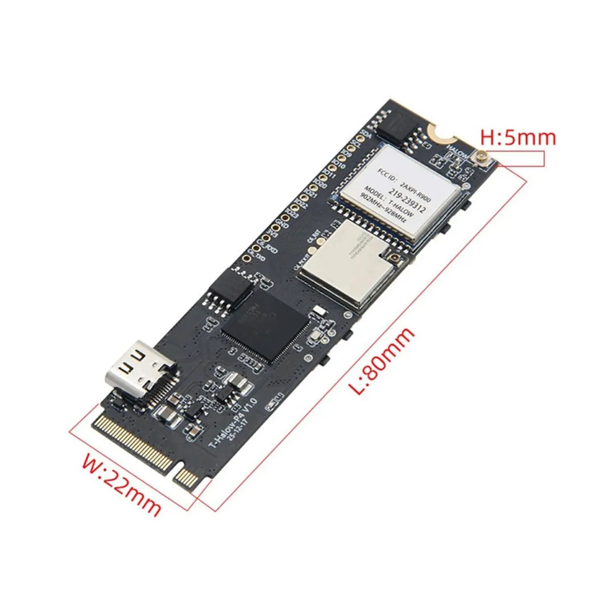 Фото Новая плата разработки T-Halow P4 -P4 WiFi HaLow 2026 года - Модуль IoT C6 M.2 с WiFi 6, BLE 5, камерой, AMOLED-дисплеем, 915 МГц №4