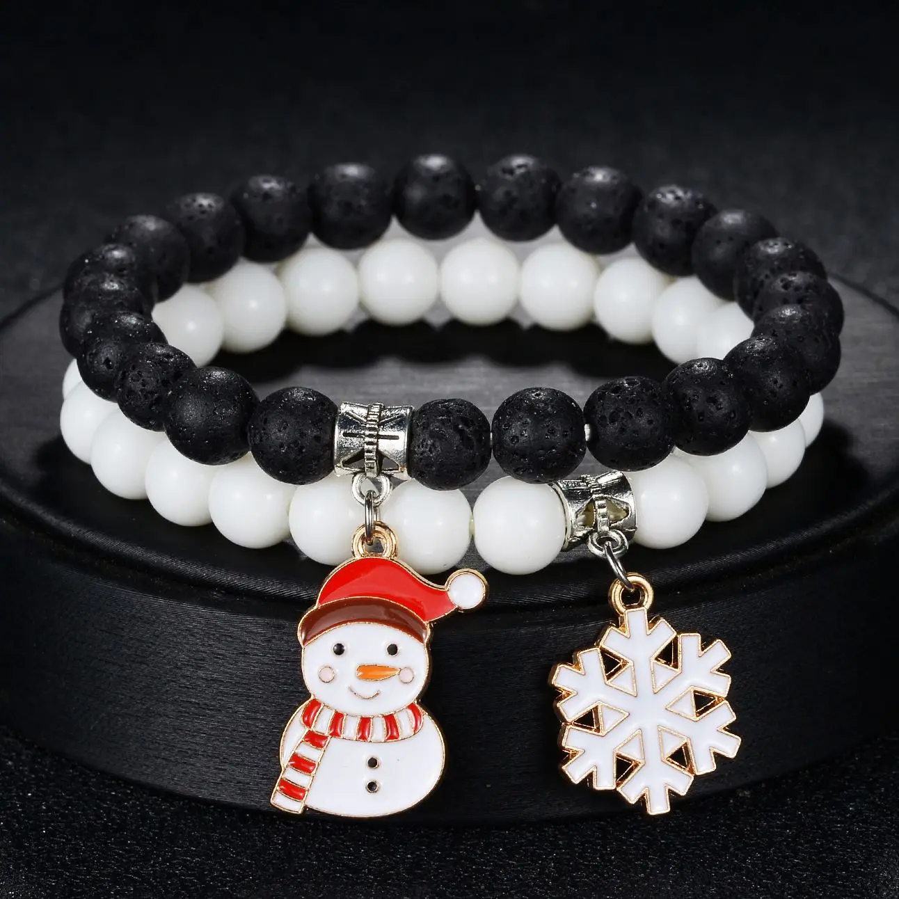 2 шт./набор, модные браслеты с бусинами