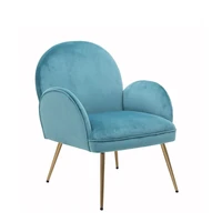 hot sales contemporary upholstered velvet fabric sofa chairs modern design high back purple velvet sofa chair with metal legs