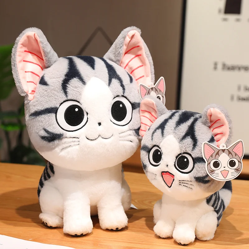 24-45 см Kawaii Cat плюшевые игрушки Аниме персонаж Чи кот мягкая кукла кошка с сыром