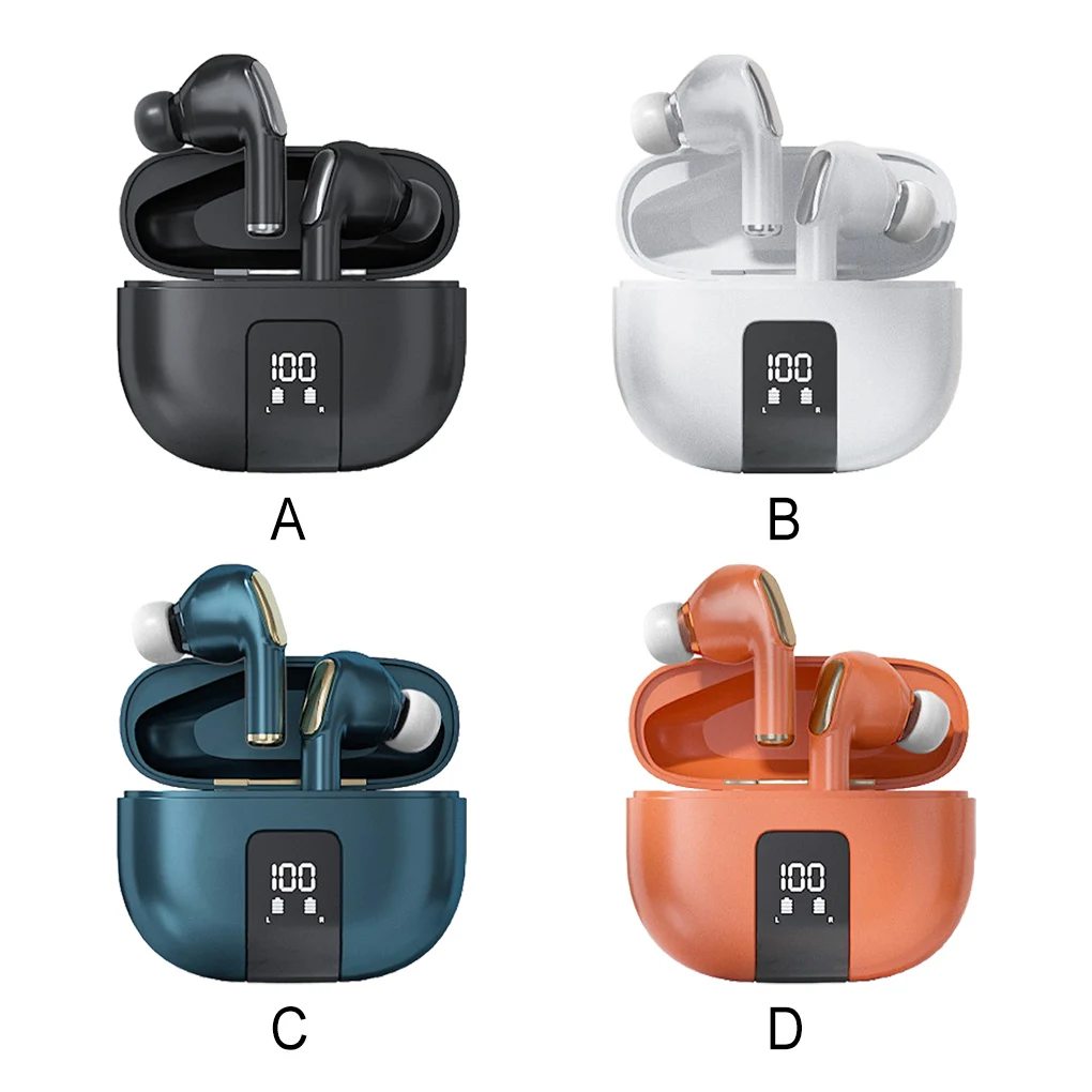 

Bluetooth-Compatible LED Earbuds Rechargeable Stereo In-Ear Earphones Running Hands-Free Headphone Supplies Green