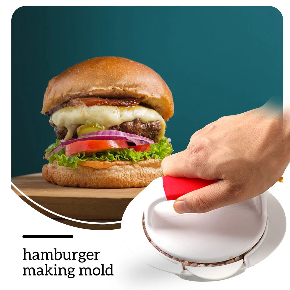 

ABS Hamburger Maker Hamburger Press Round Shape Non-Stick Chef Cutlets Hamburger Meat Beef Grill Burger Press Patty Maker Mold