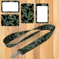 a1203 forest leaves keychain neck straps lanyards for keys id card passport gym cellphone usb badge holder diy hanging rope