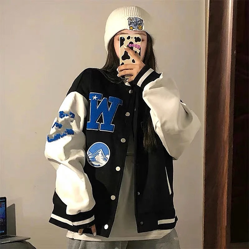 

LY VAREY LIN New Spring Autumn Single Breasted Jacket Women High Street O-neck Long Sleeve Coat Lady Loose Casual Outwear