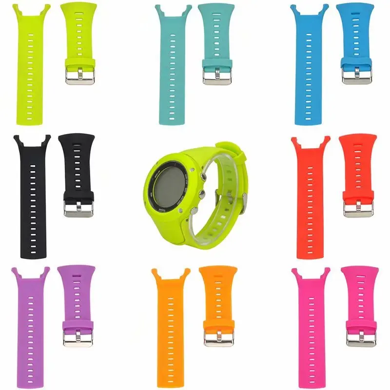 Ремешок силиконовый для SUUNTO AMBIT Series 1/2/3 мягкий резиновый браслет Suunto Ambit 3/2/1