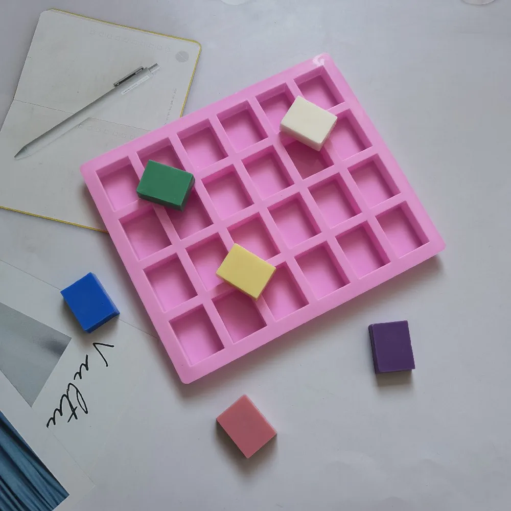 

Mini Muffin 24 Holes Silicone Rectangle Mold DIY Cupcake Cookies Fondant Baking Pan Non-Stick Pudding Steamed Cake Mold Baking T