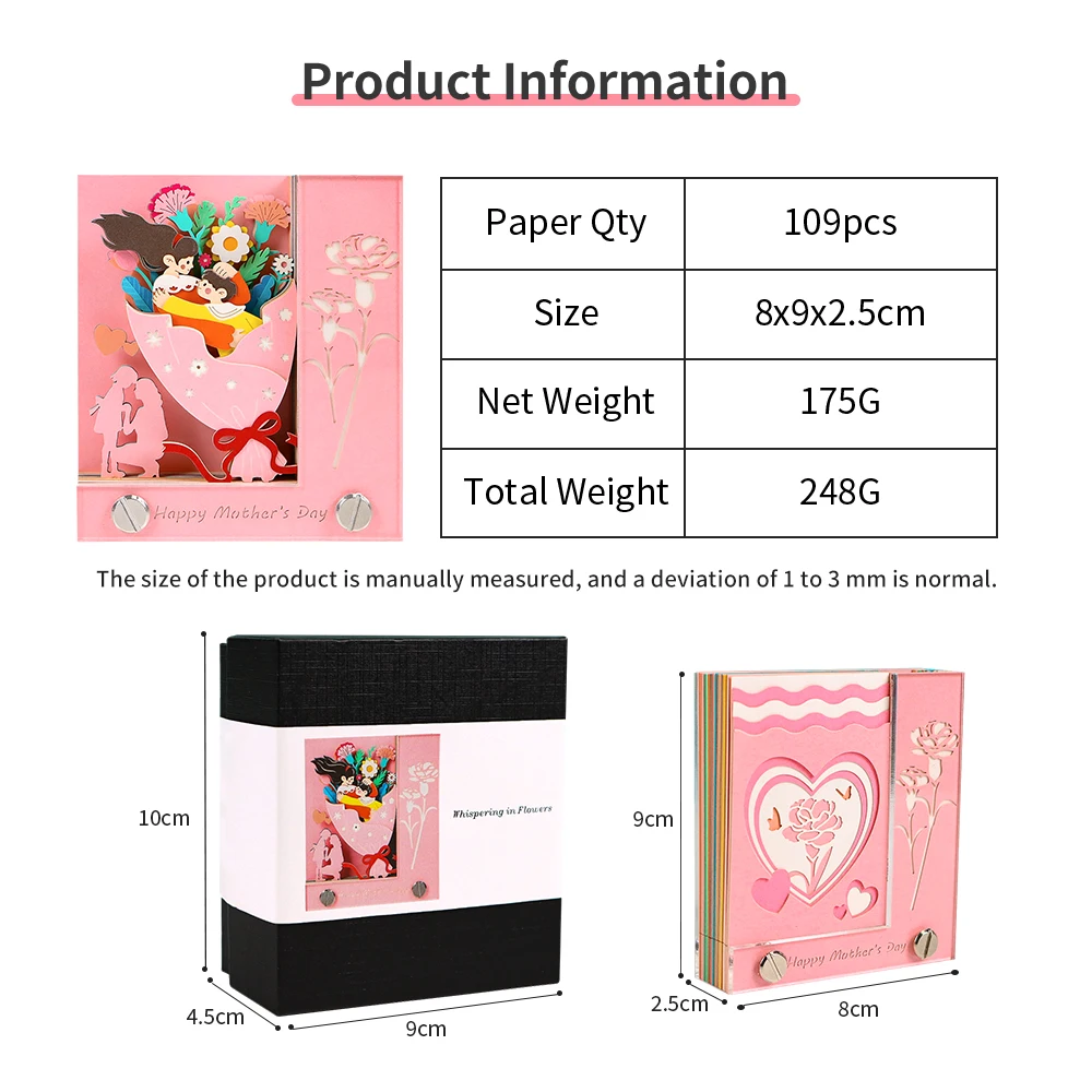 Блок записей omoshiking 3D блокнот для матерей Kawaii держатель ручек бумажный искусство