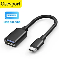 usb c cable usb 3 0 otg adapter cable type c otg for samsung s10 9 huawei p30 mate 30 pro macbook connector for mouse keyboard