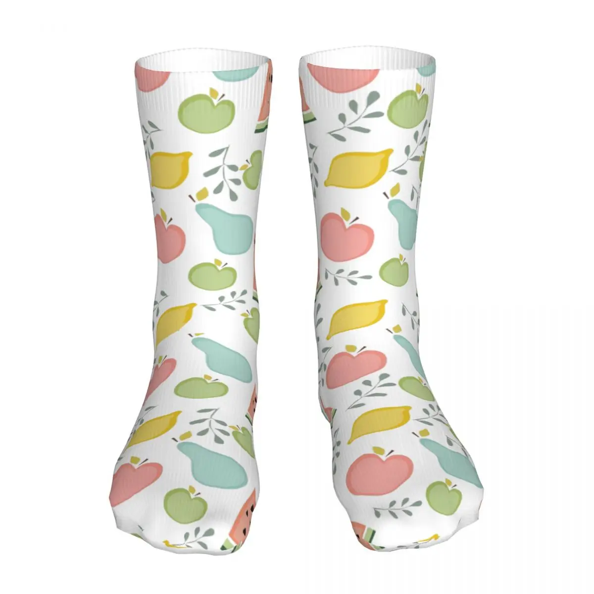 

Носки унисекс с акварельными фруктами, новинка, зимние носки, теплые толстые вязаные мягкие Повседневные носки