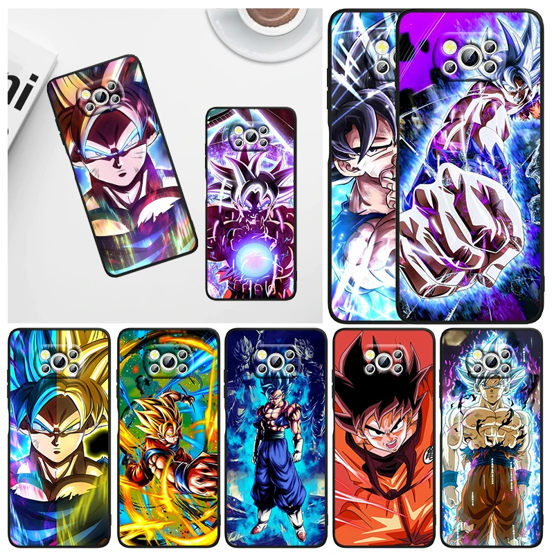 

Dragon Ball Kids Art For Xiaomi Civi Mi Poco X3 NFC F3 GT M4 M3 M2 X2 F2 Pro C3 F1 Silicone Shell Capa Black Phone Case