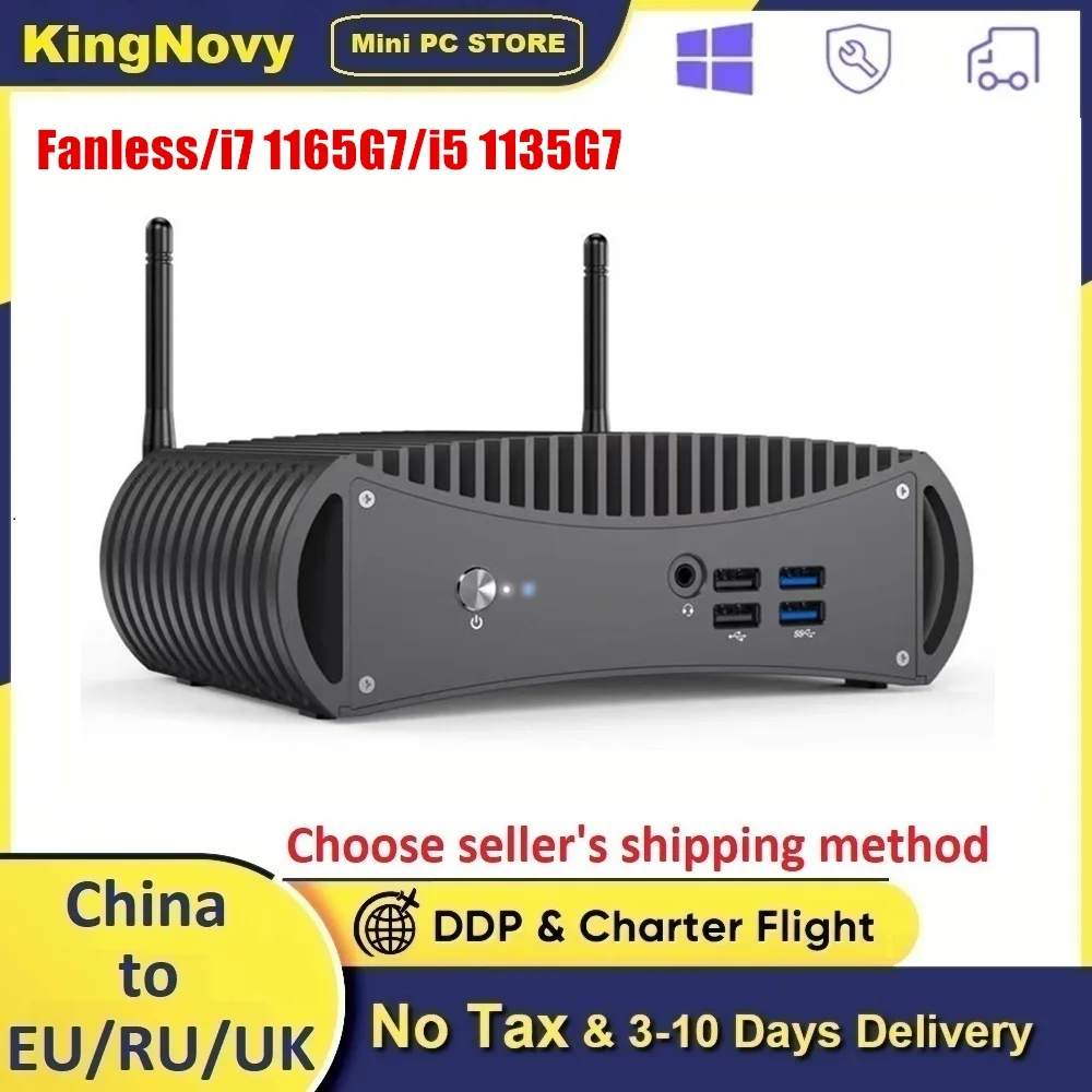 

Topton Windows 11 Fanless Mini PC 11th Gen i7 1165G7 i5 1135G7 Pocket PC 7*24hours Working M.2 NVMe SSD NUC HTPC Gaming Computer