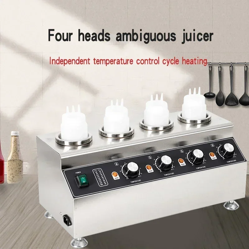 Настольная машина с четырьмя головками круглая для подогрева сока сохранения