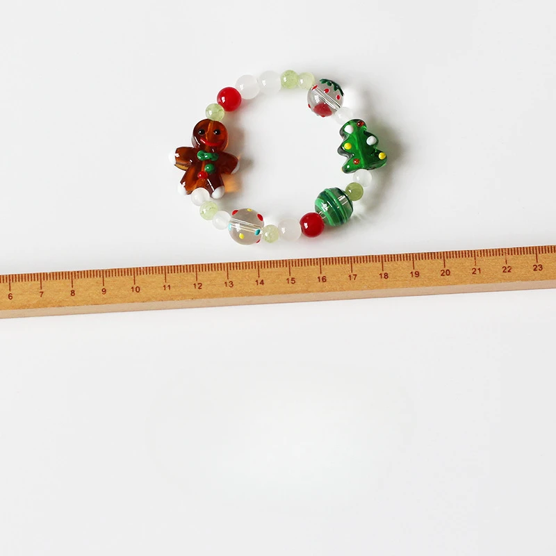 Европейский и американский разноцветный браслет с бусинами из смолы трехмерный