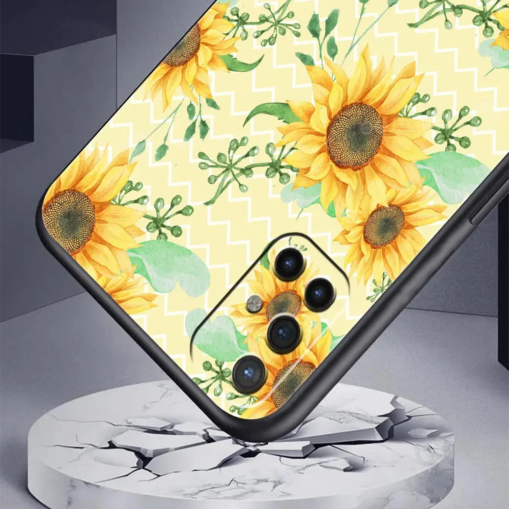Фото Чехол для телефона Oneplus 13R 12R 10R 9RT 9R 13 12 11 10T 9 Nord CE 2 3 N100 N200 N30 Pro, мягкий ТПУ, летний, с цветочным принтом подсолнухов №3