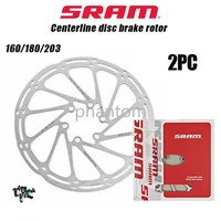 2pc sram bike brake rotor 160mm 180mm 203mm bicycle centerline disc brake rotor stainless hydraulic brakes disc rotors mtb part