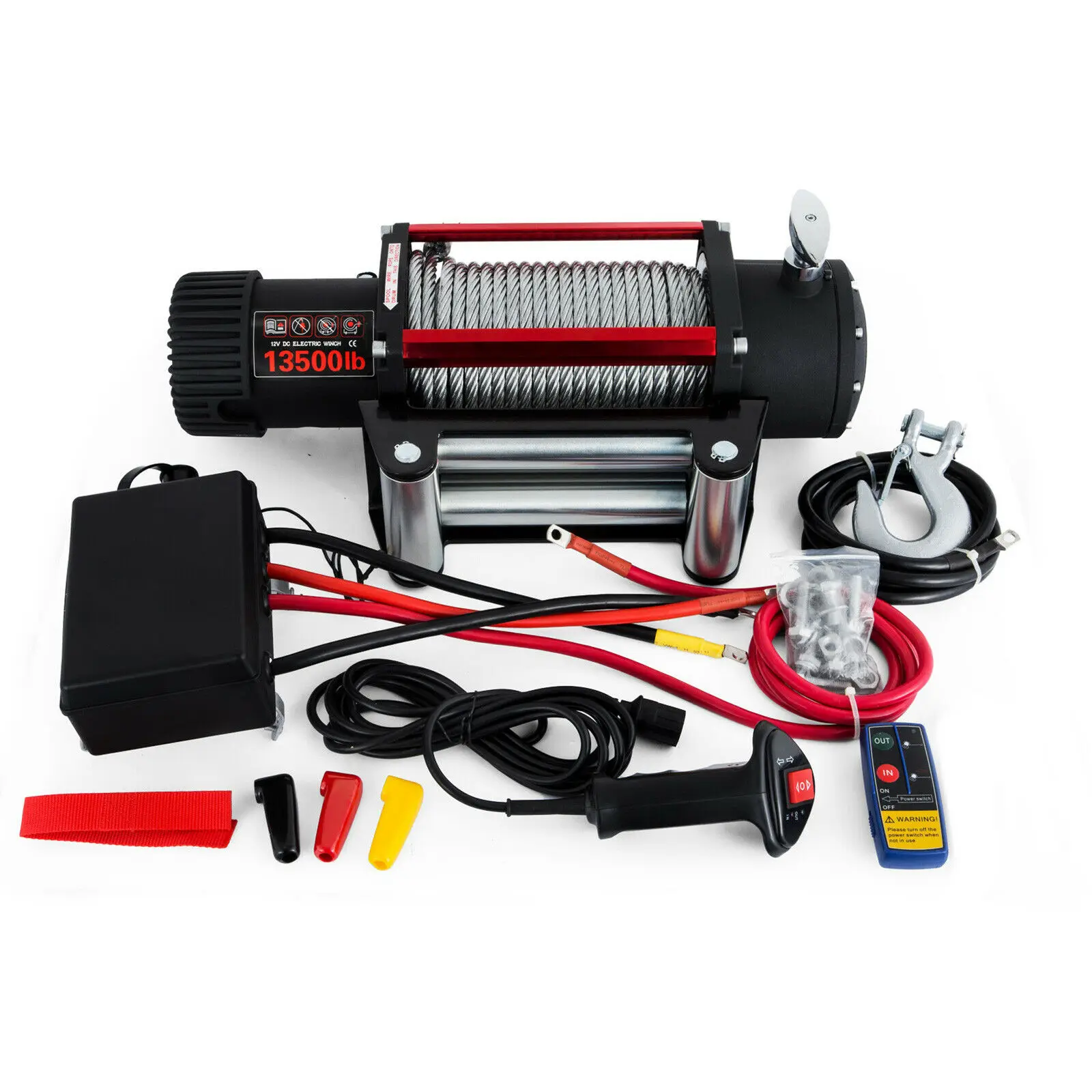 

Peixu First Choice 13500LBS Steel/Synthetic Rope 12V Electric Winch