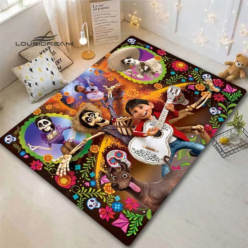 

COCO Rug Floor Mat Anime Carpet for Bedroom Children's Play Game Area Carpet Memory Foam Carpet Living Room Decor Music Rug