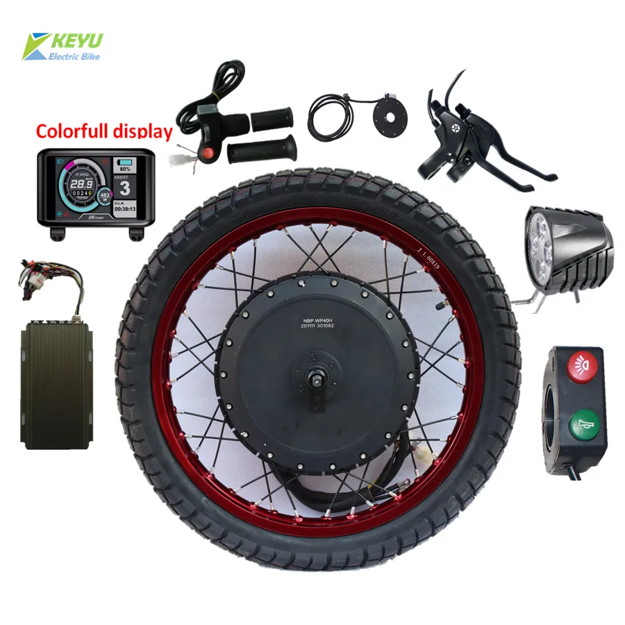 

72v 150A 12-15Kw sine wave system bluetooth setting sabovton controller QS 12-15Kw Motor wheel electric bicycle conversion kit
