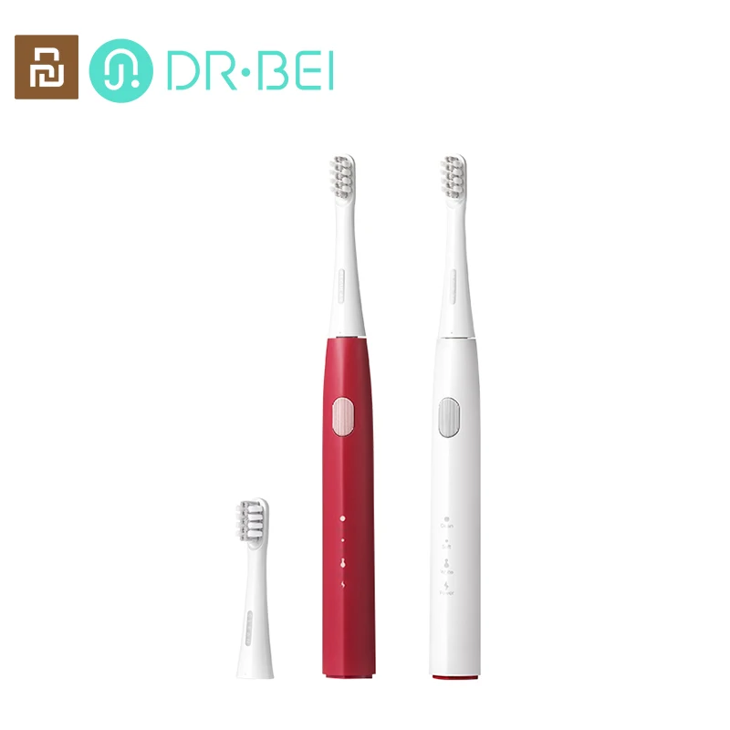 

Зубная щетка Xiaomi Dr.Bei звуковая электрическая, перезаряжаемая, 2 режима, 3 режима, водонепроницаемая, автоматическая чистка полости рта, GY1