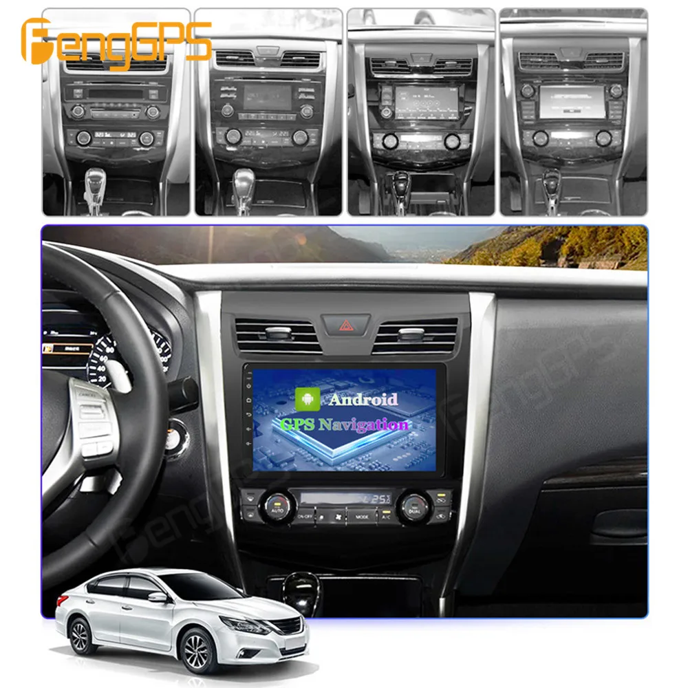 Автомагнитола на Android 12 для Nissan Teana Altima 2013-2015 автомобильное радио стерео BT