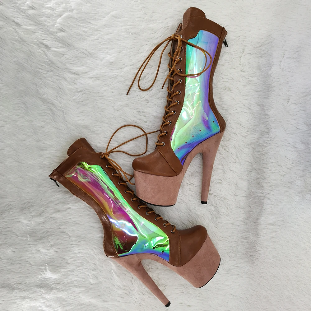 Leecabe  17CM/7inches sexy exotic  fashion   Dancing Party High Heel platform Pole Dance boot