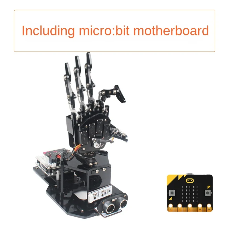 

Uhandbit Open Source Механическая ладонь Micro: Bit программируемый образовательный комплект для робота