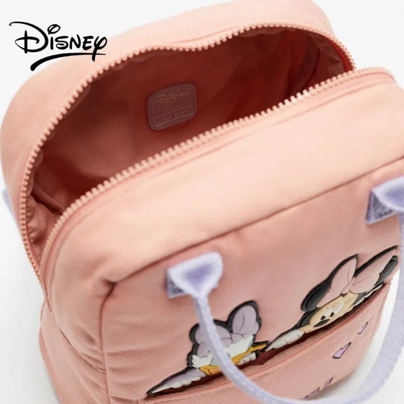 Disney Kids Backpack for Girl Children Minnie Mouse School Bag Canvas Cute Kindergarten Baby Backpack Toddler Free Shipping