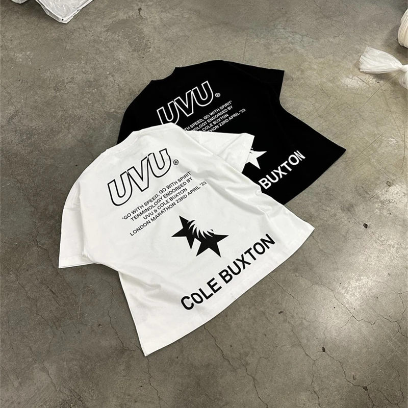 

New Cole Buxton Embroidered Logo T-Shirt Men Women 1:1 High Quality Oversized T Shirt CB Tees Top Tee Mon Compte
