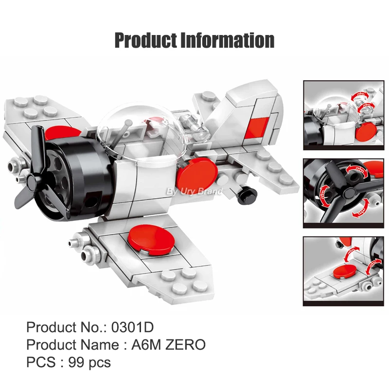 Набор минисамолетов WW2 в стиле ретро военной серии немецкие модели Warcraft сделай