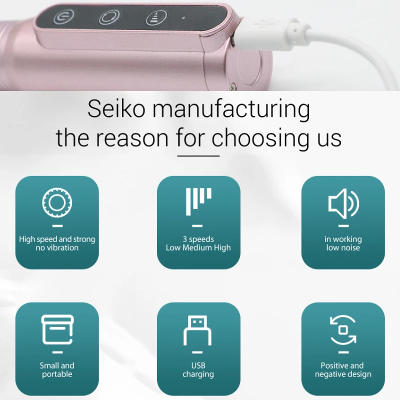 Машинка для маникюра DDQ Электрическая аккумуляторная 35000 об./мин.