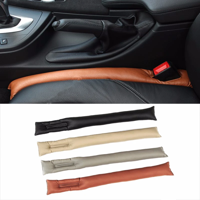 

Car Seat Gap Filler Universal Soft Leakproof Padding PU Leather Leak Proof Pads Plug Spacer Decorative Accessories Car Styling