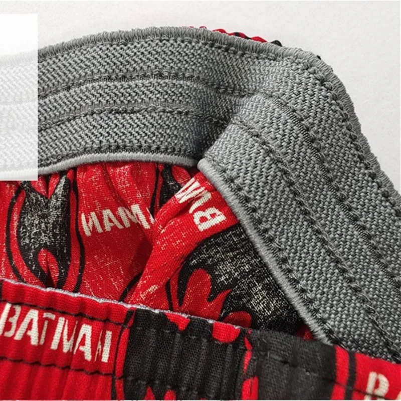 New Anime Pants Summer Underwear For Men Woven Cotton100% Loose And Comfortable Sleep Bottoms Shorts