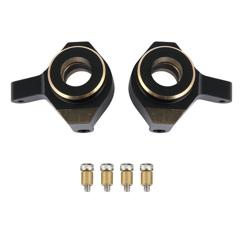 

2Pcs Metal Brass Steering Knuckle Counterweight For 1/24 RC Crawler Car Axial SCX24 90081 AXI00001 Upgrade Parts
