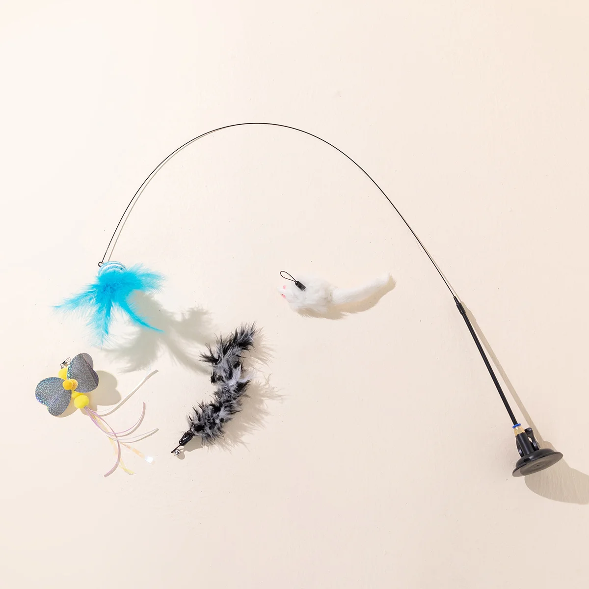 

Cat Toy Suction Cup Long Wire Five-piece Set Can Be Hand-held